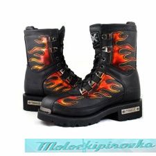 Men's Motorcycle Fire Starter Lace Up Boot