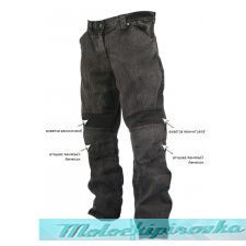    Xelement Mens Classic Fit Black Stonewash Denim Motorcycle Racing Pants