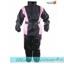 Xelement Ladies 2 Piece Black and Pink Motorcycle Rain suit