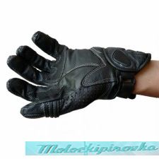   Mens Protective Padded Leather Racing Gloves