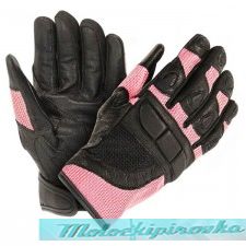 Мотоперчатки женские Xelement Womens Cool Rider Black or Pink Mesh Motorcycle Gloves
