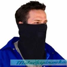 Micro Fleece with Mesh Mouth Black Face Mask