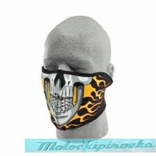 Zan Headgear Burning Skull Neoprene Half Face Mask