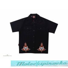 Dragonfly Roadhouse Born in Hell Button up Short Sleeve Shirt