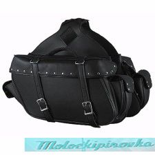 Zip-Off Chrome Platted Rivets Motorcycle Saddlebags