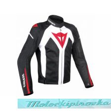 DAINESE HYDRA FLUX D-DRY JACKET - BLACK/RED/WHITE   50