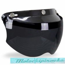Outlaw Replacement Snap-on Visor with Flip-up Light Smoke Shield