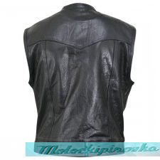 Xelement XS1937 Black Motorcycle Leather Vest