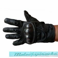   Mens Protective Padded Leather Racing Gloves